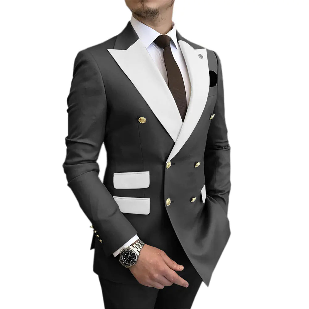 2023 Men's Suit Set for Weddings and Business Events