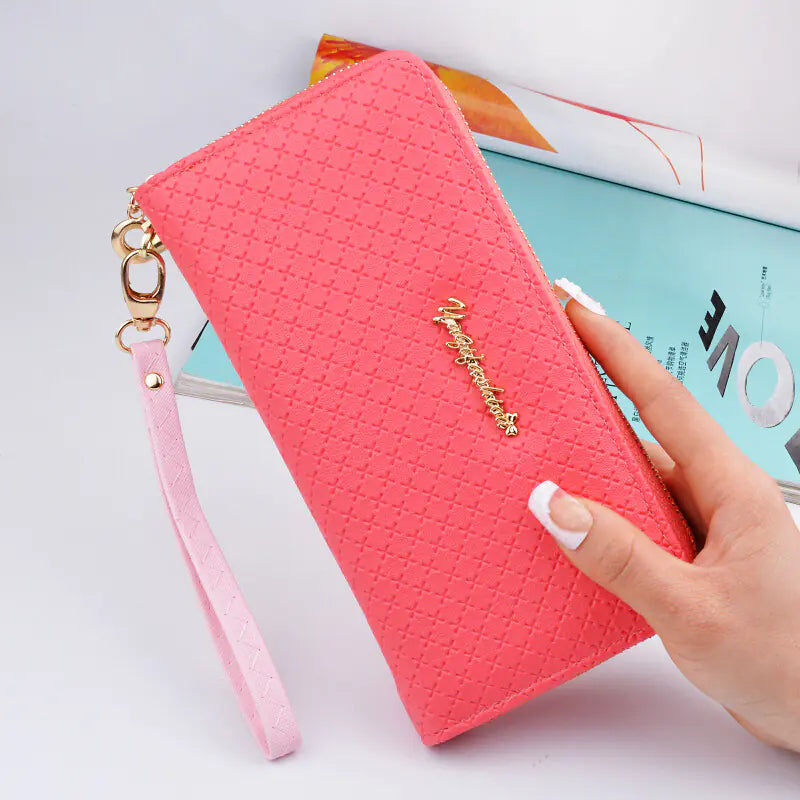Fashionable Korean Long Zipper Purse for Women