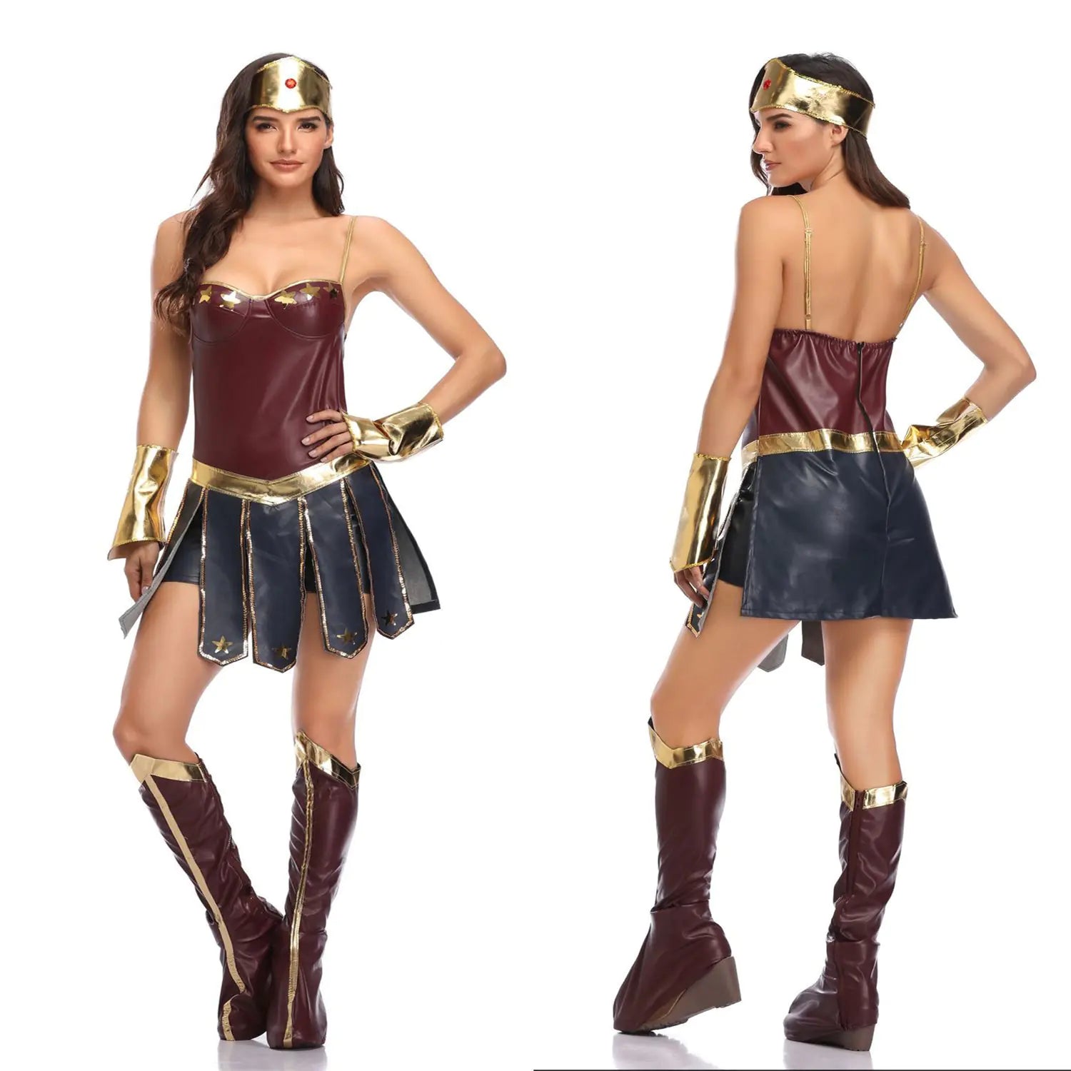 Sexy Superhero Halloween Costume - Wonder Woman Dress