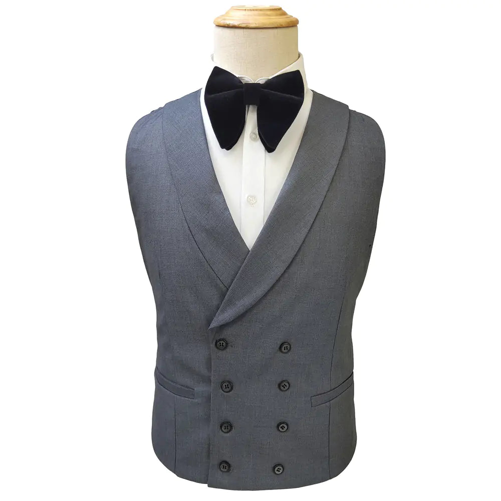 Men's Gray 3-Piece Suit for Weddings and Events