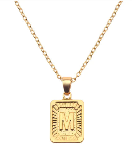 Letter Love Pendant Necklace