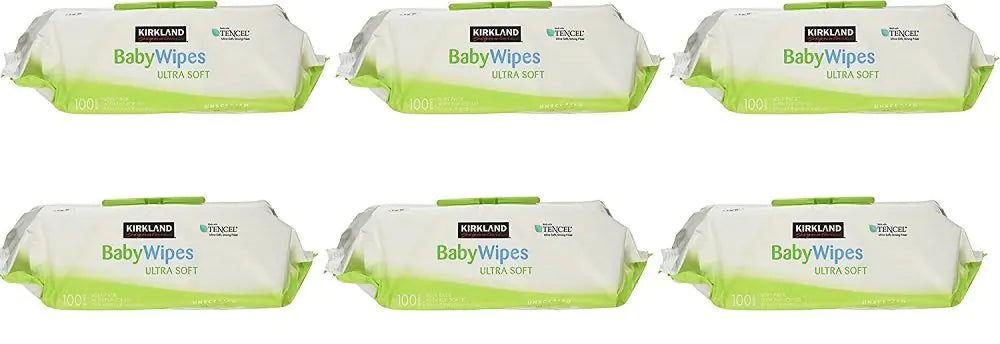Kirkland Signature Baby Wipes Ultra Soft Unscented Strong Fiber Moisturizes Sensitive Skin Extra Large Wipes Aloe and Vitamin E Hypoallergenic 600 wipes