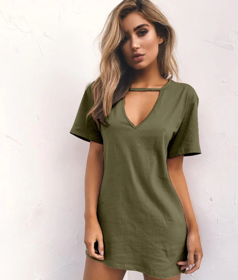 Loose Casual Short Sleeve Dress
