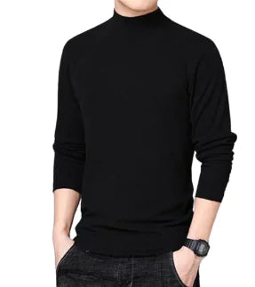 Men's Formal Sweater - Gray, Double-Sided Fleece (One Piece)