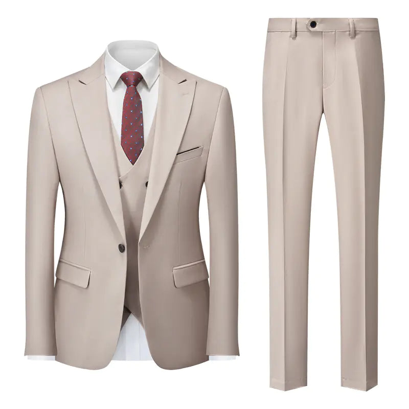 Men's Business Casual Suit Set for Weddings and Events