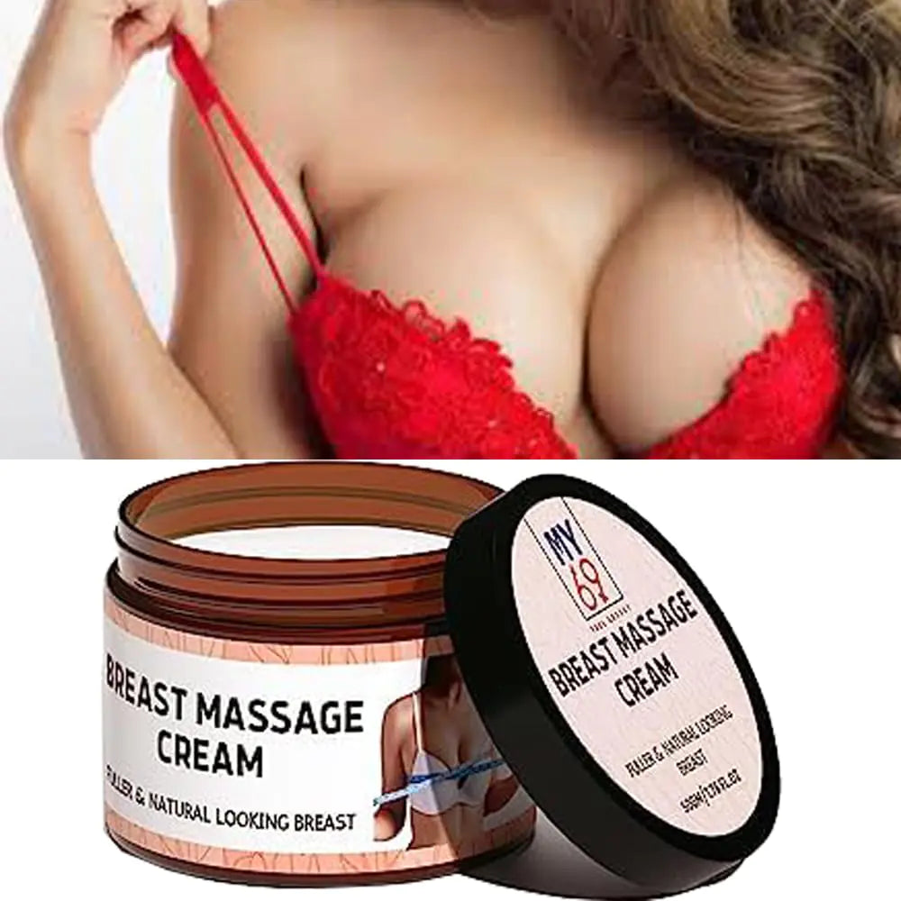 BlueQueen Breast Enhancement Cream 50g Natural Breast Enlargement Cream for Breast Growth & Bigger Breast Boob Cream with Gentle Formula to Lift Firm & Tighten Breast - 1.76floz