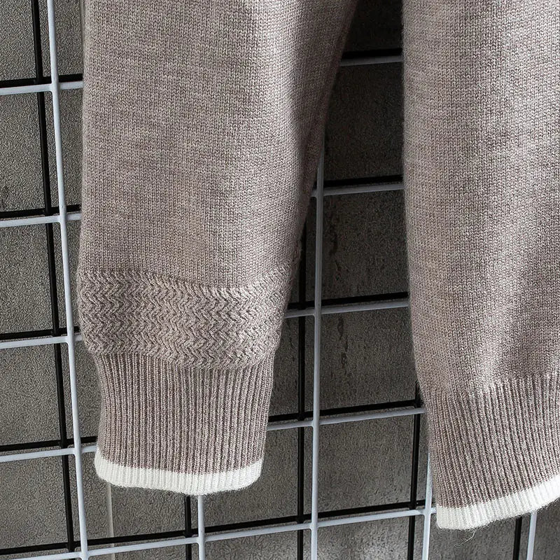 2023 Korean Fashion Long Sleeve Pullover Sweater for Men