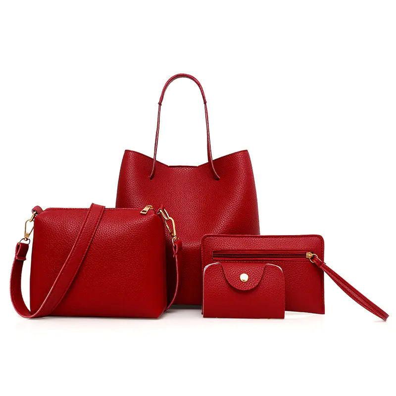 Fashion Retro Women's Purse Set for Daily Commute