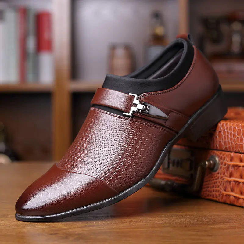 Men's Leather Shoes for New Business Suits