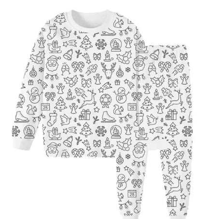 Children's Pajama Set Stick Figure