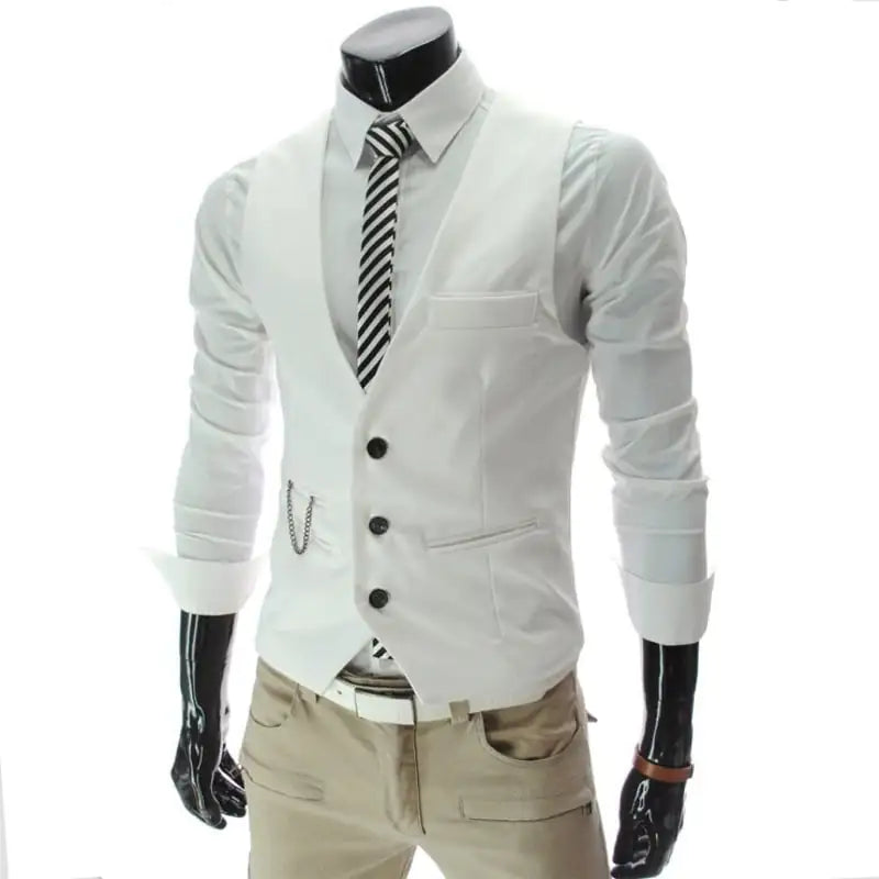 Men's British Slim Casual Suit Waistcoat Vest
