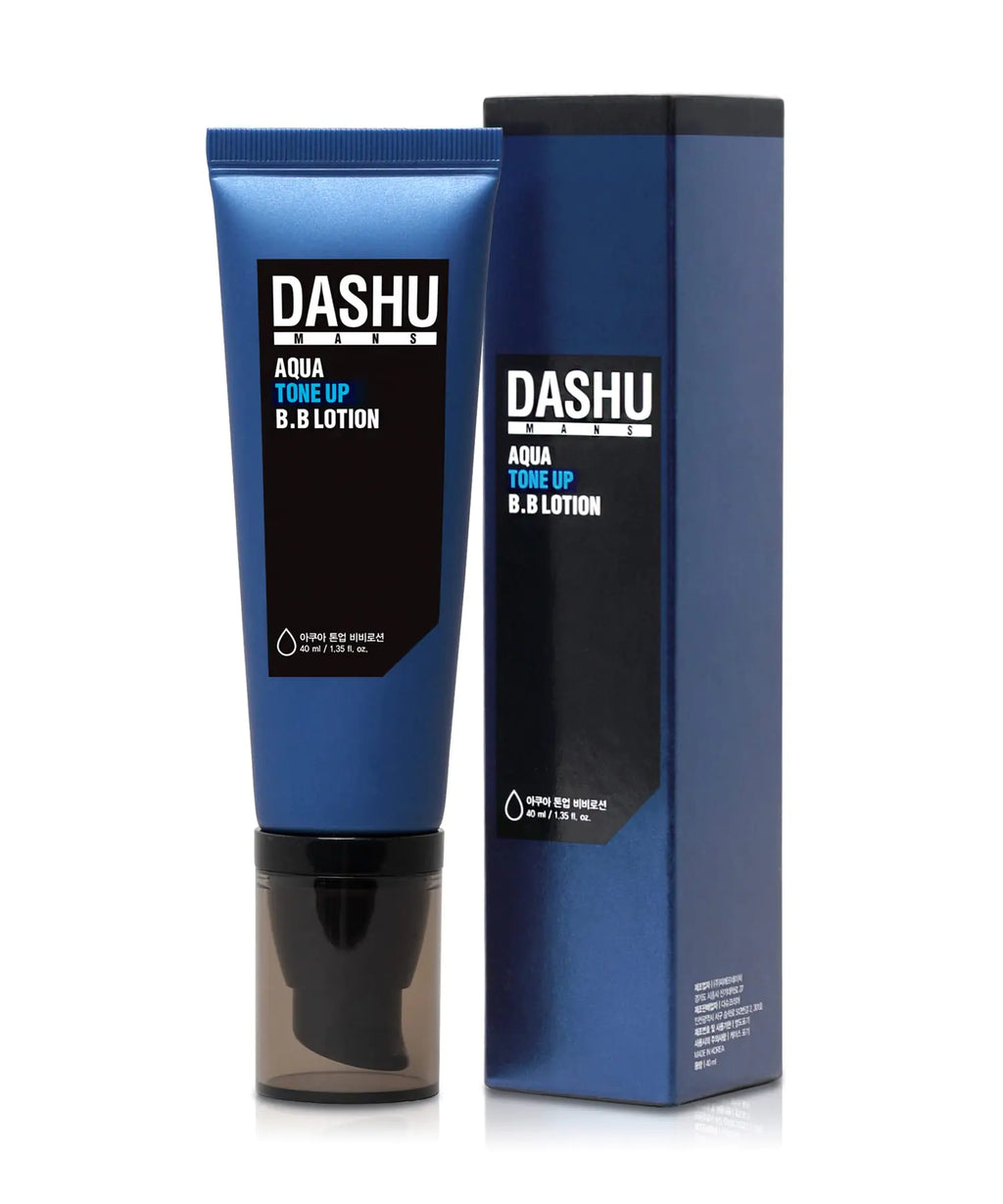 DASHU Aqua Tone Up B.B Lotion | Korean BB Cream for Men w/Seawater & Seaweed Extract | Hydrating BB Cream for Face | Mens Skin Care (1.35 fl oz)