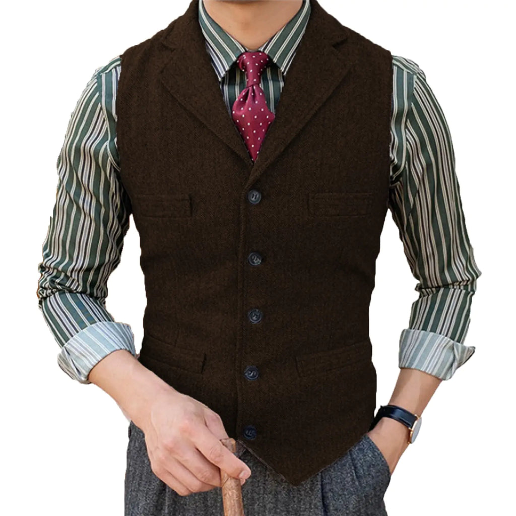 Slim Suit Men's Vest for Business & Casual Weddings