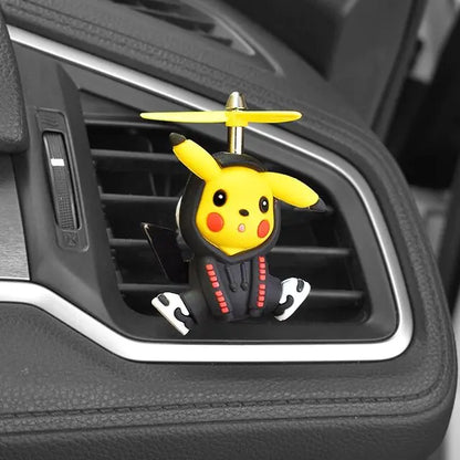 Pokemon Pikachu Car Aromatherapy Clip Cute Anime Doll Car