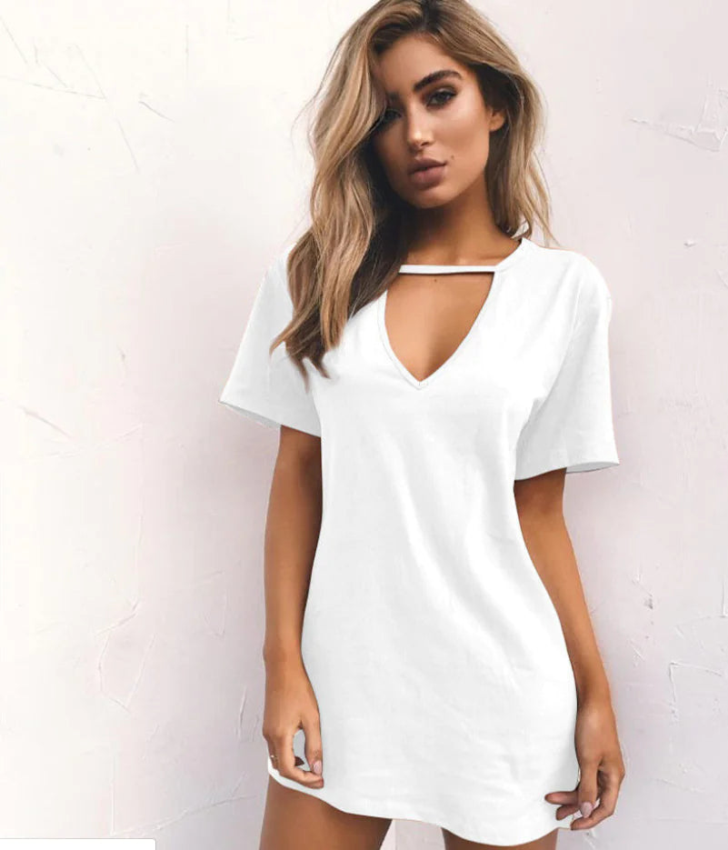 Loose Casual Short Sleeve Dress