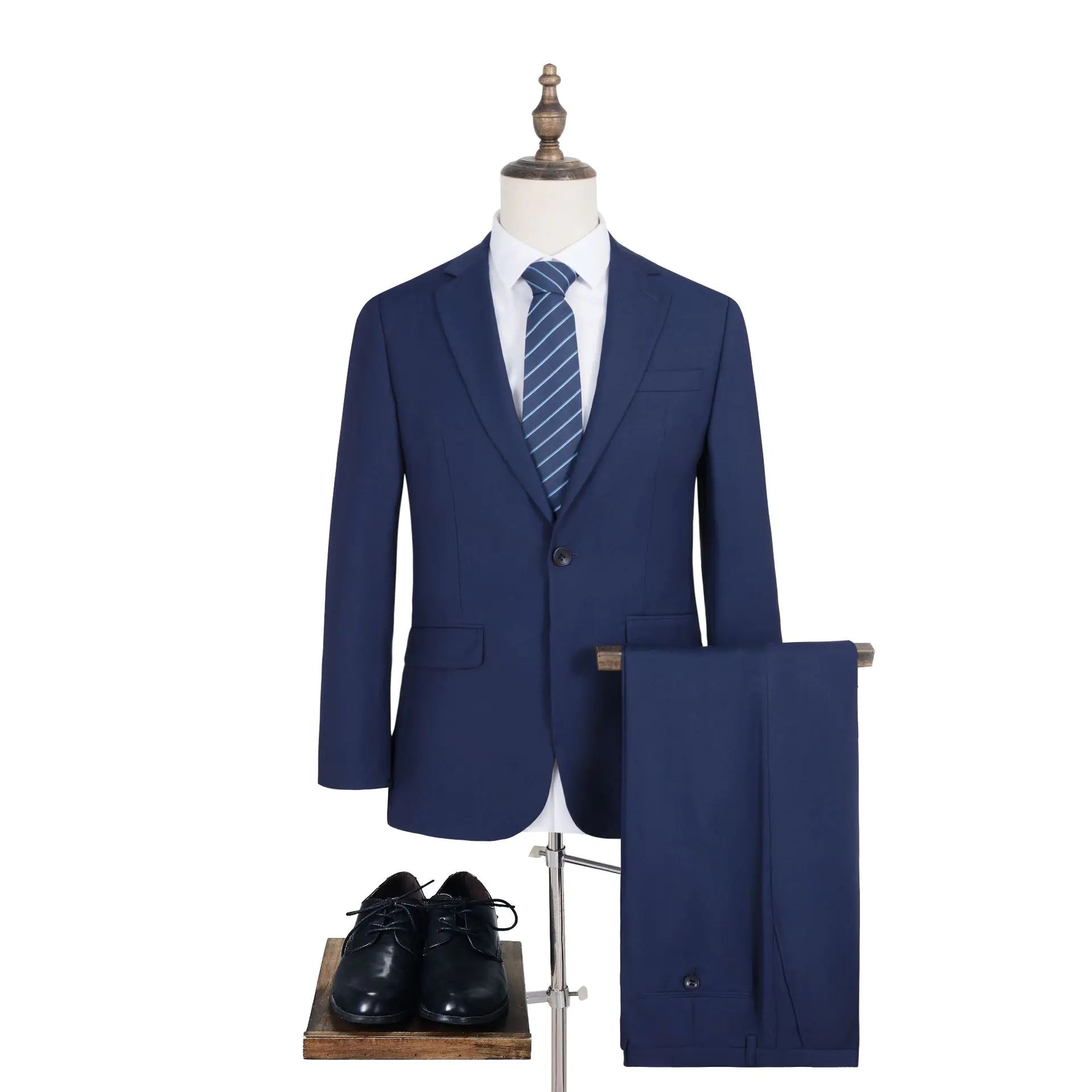 Blue Business Suit for Men and Women (Wedding Attire)