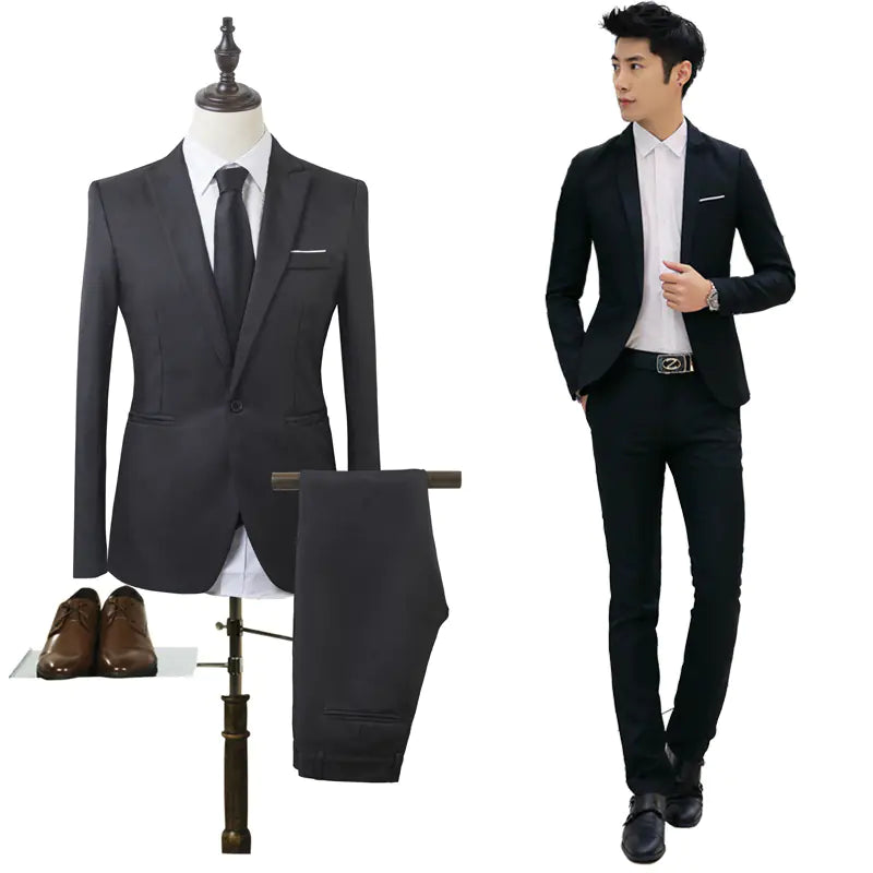 Business Suit Set for Weddings and Formal Events