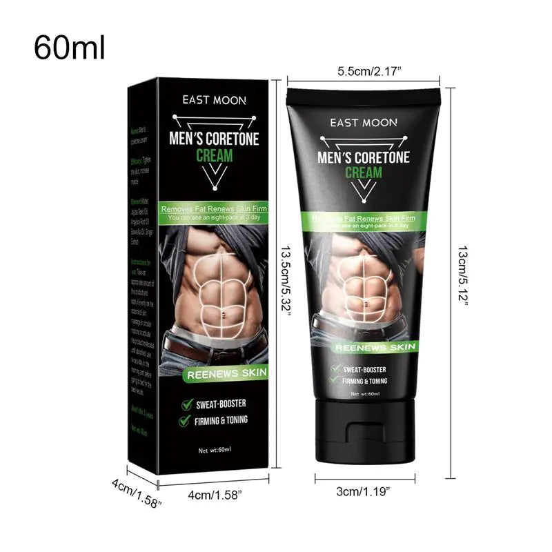 East Moon Men's Abs Cream for Muscle Firming and Care