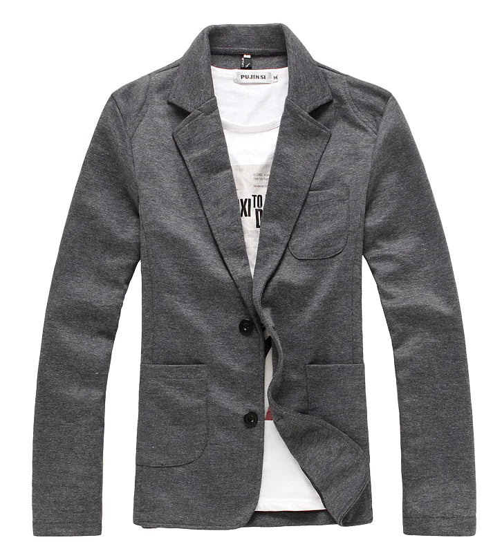 Men's Casual Slim Fit Blazer and Knit Suit Jacket