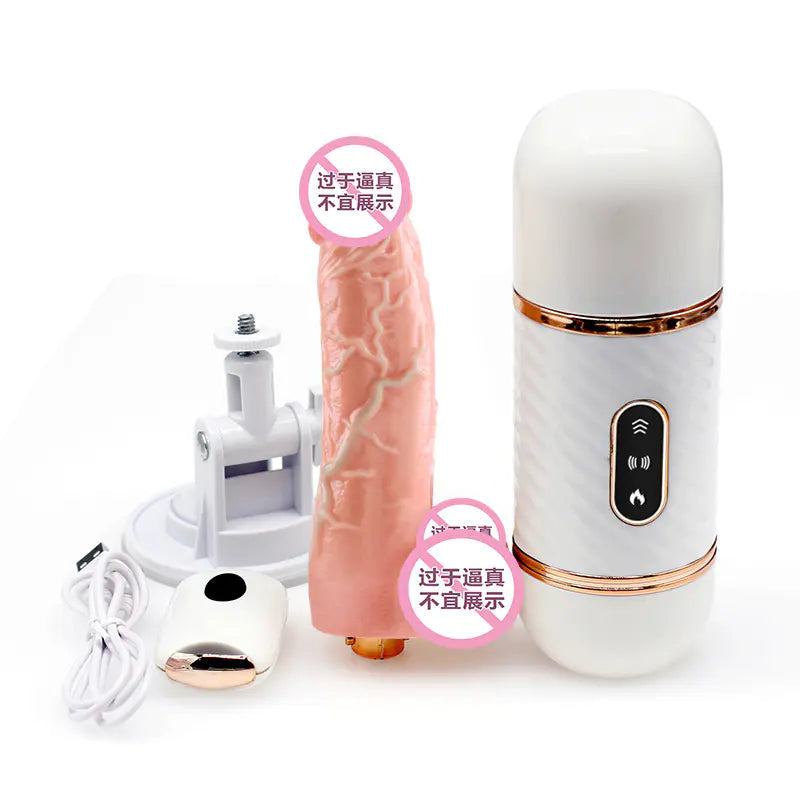 Dibe Sex Machine with Realistic Skin Dildo Warrior