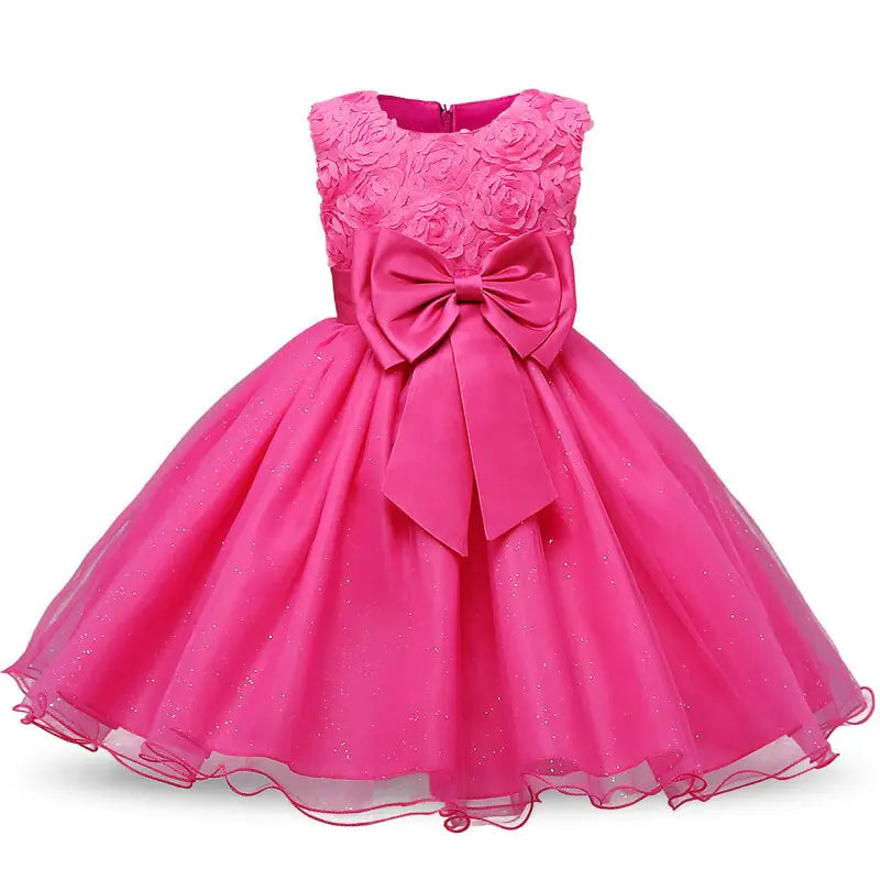 Summer Korean Style Floral Princess Dress for Kids