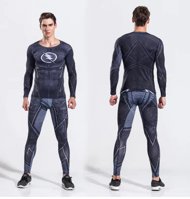 Men's Superhero Compression Set - Spider-Man & Captain America