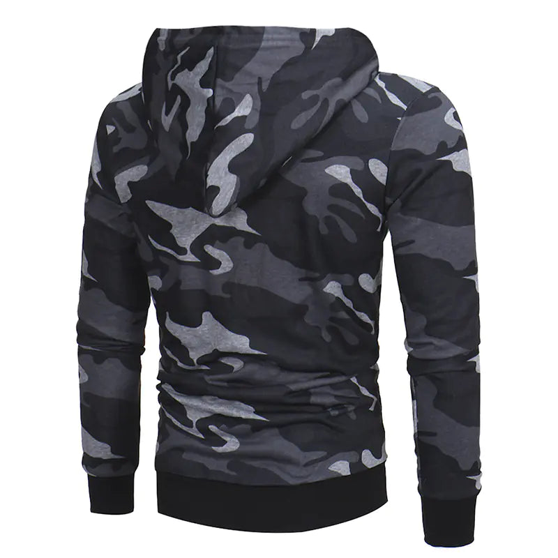 Fashion Camouflage Hoodie for Men - Casual Fit Pullover