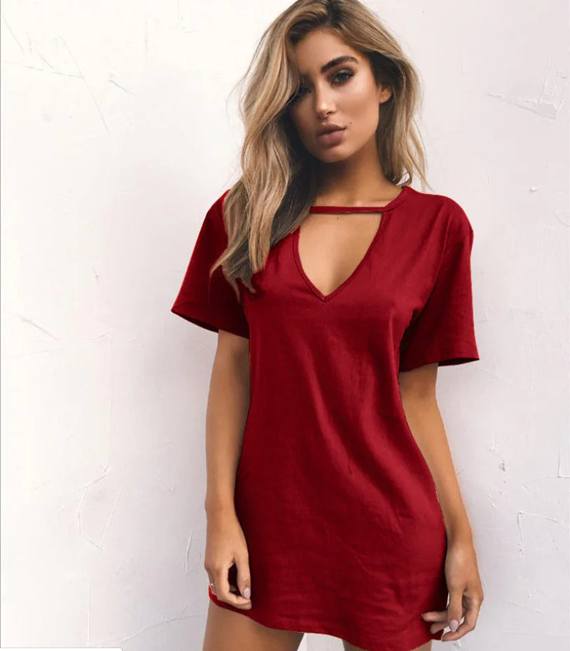 Loose Casual Short Sleeve Dress