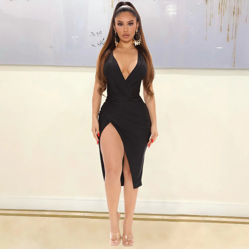 Irregular Mid-Length Dress Skirt