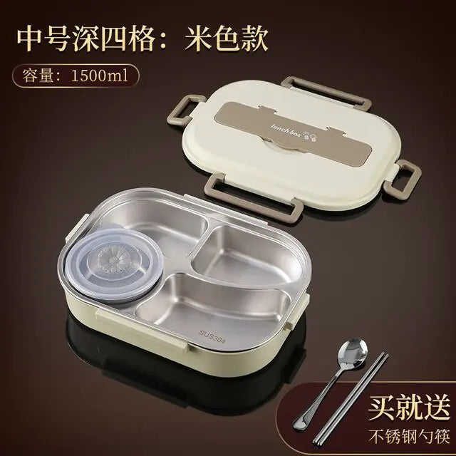 304 stainless steel compartment insulated lunch box