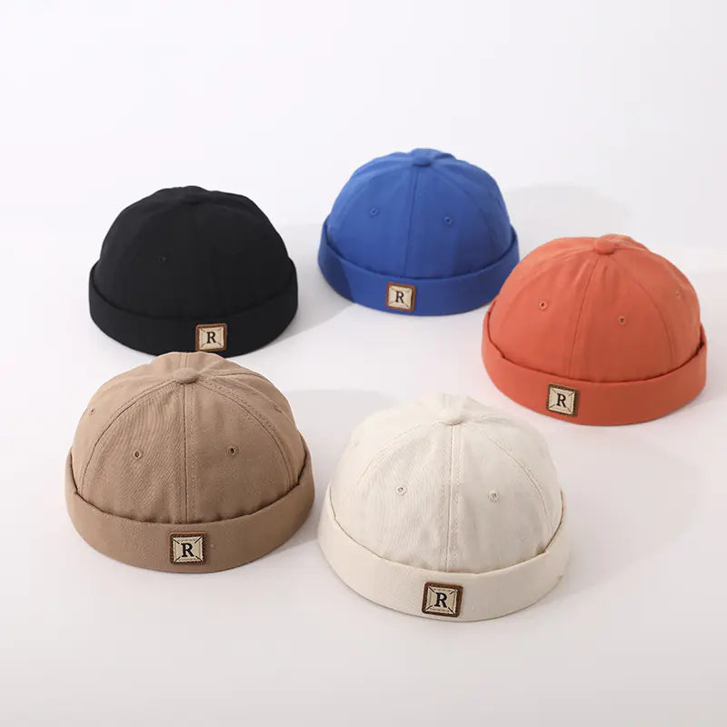 Boys' Cotton Brimless Beanie Hat for Ages 2-6 Years