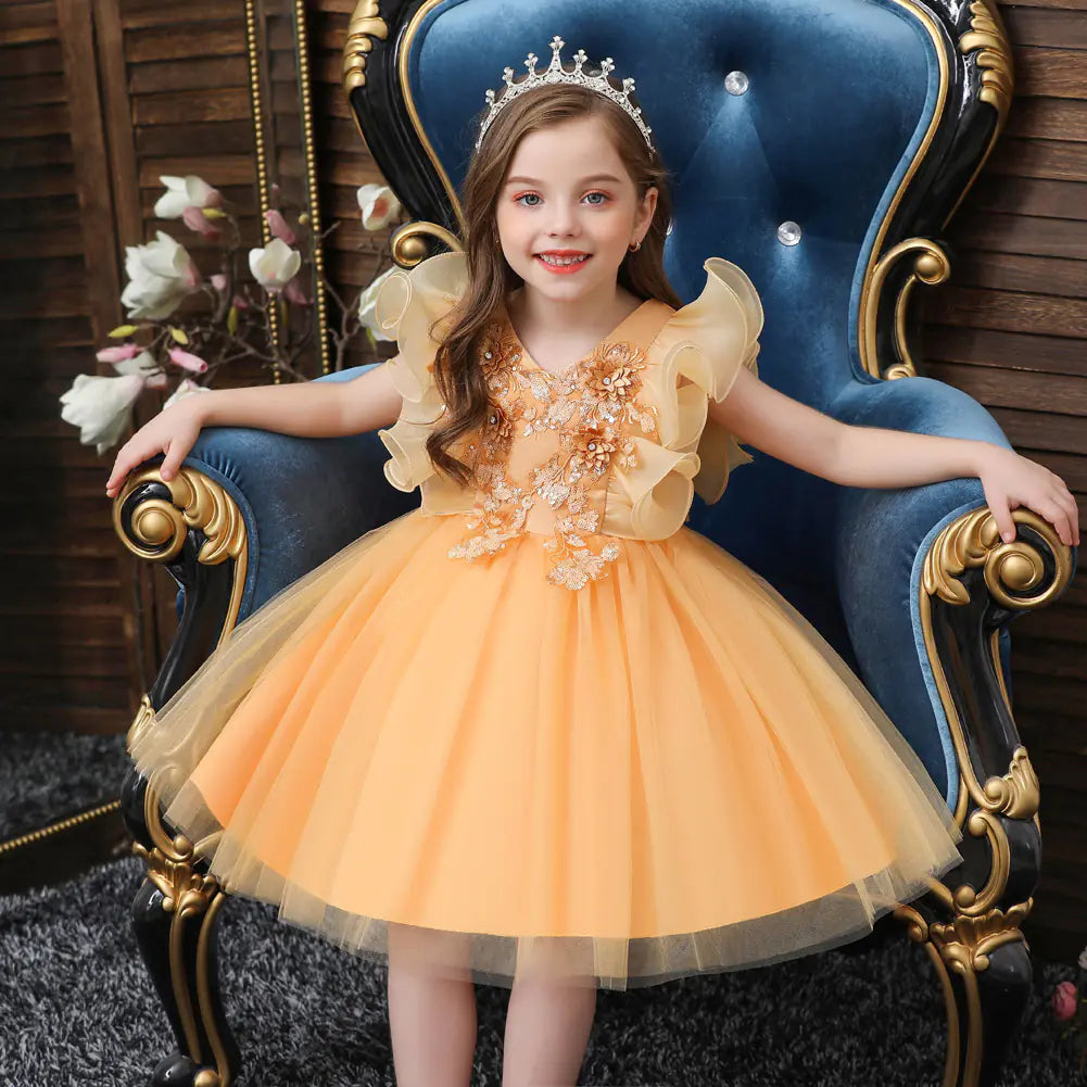 Korean Style Puffy Princess Dress for Kids
