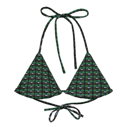 Eco-Friendly Print Padded Bikini Top R&J Hat Off