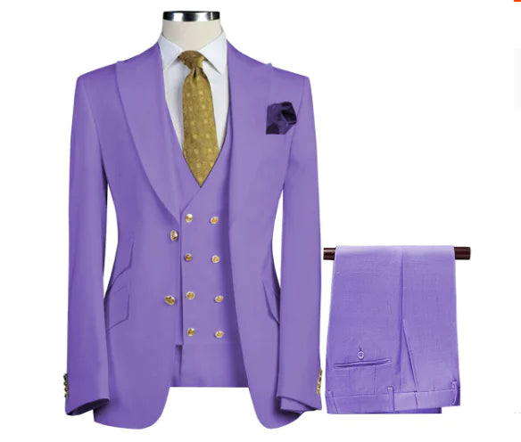 Three-Piece Suit Set for Wedding and Formal Events