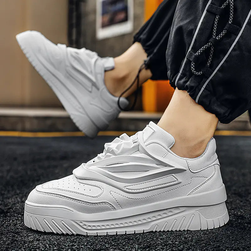 Men's Autumn Trendy Shiny Korean Sneakers for Casual Wear
