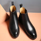 R&J Elegant Chelsea Leather Boots for Men