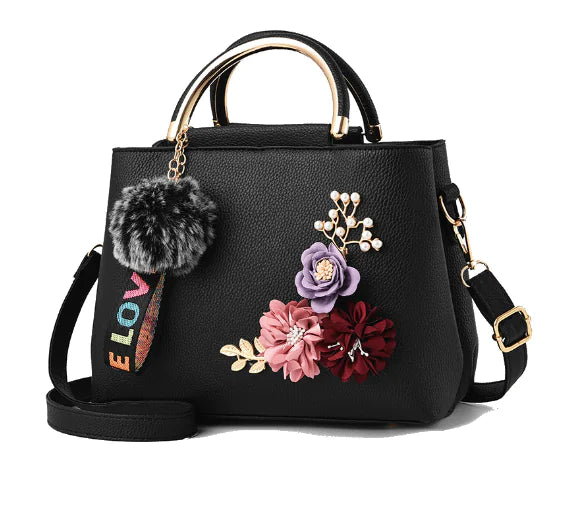 Mini Floral Kelly Bag for Girls - Trendy Shoulder Purse