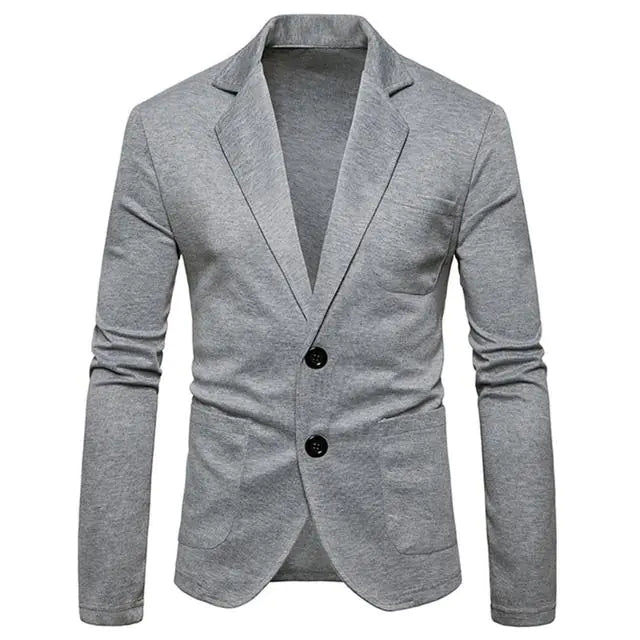 Men's Slim Fit Knit Blazer - Casual Business Jacket