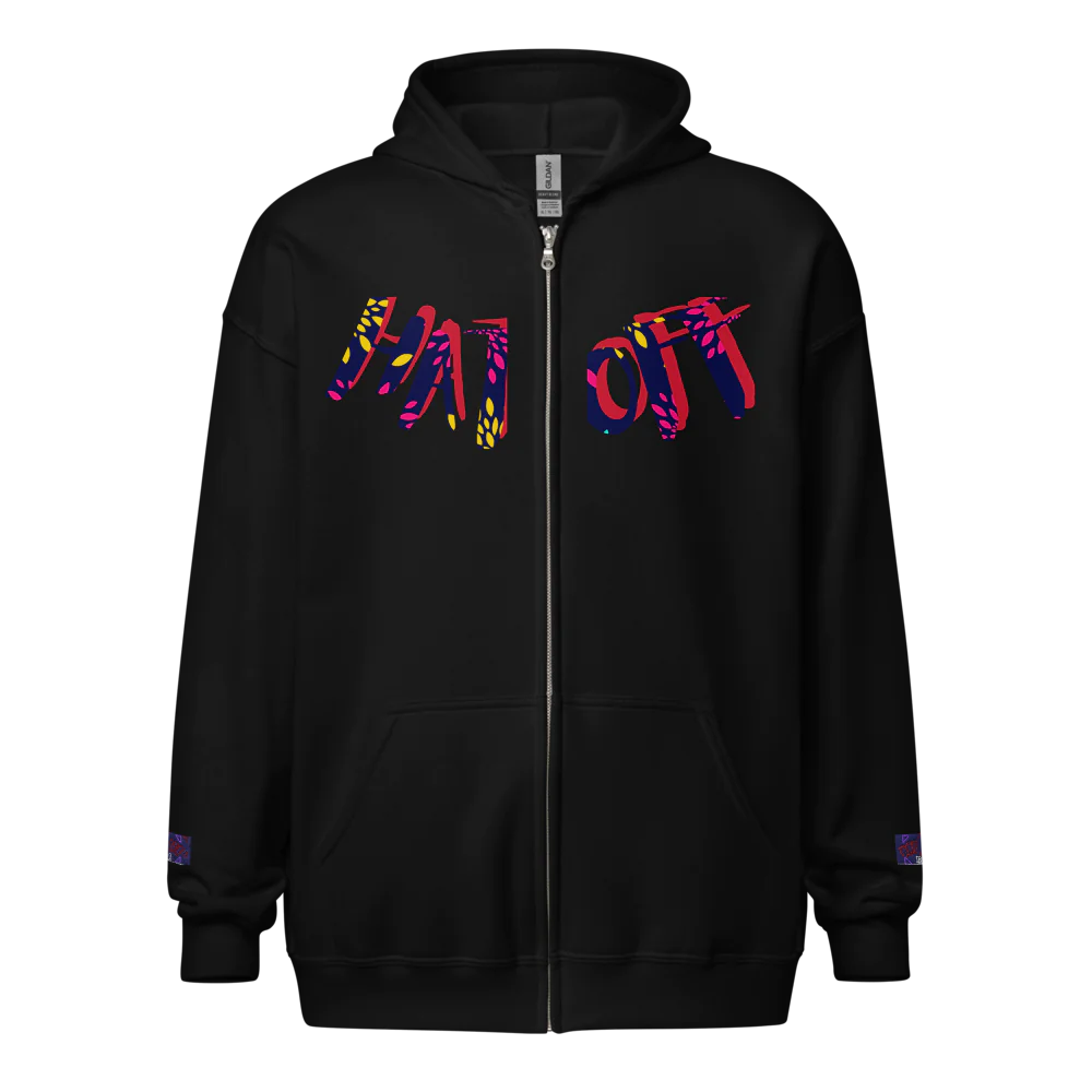 Unisex Heavy Blend Zip Hoodie | R&J Hat Off collection Brand