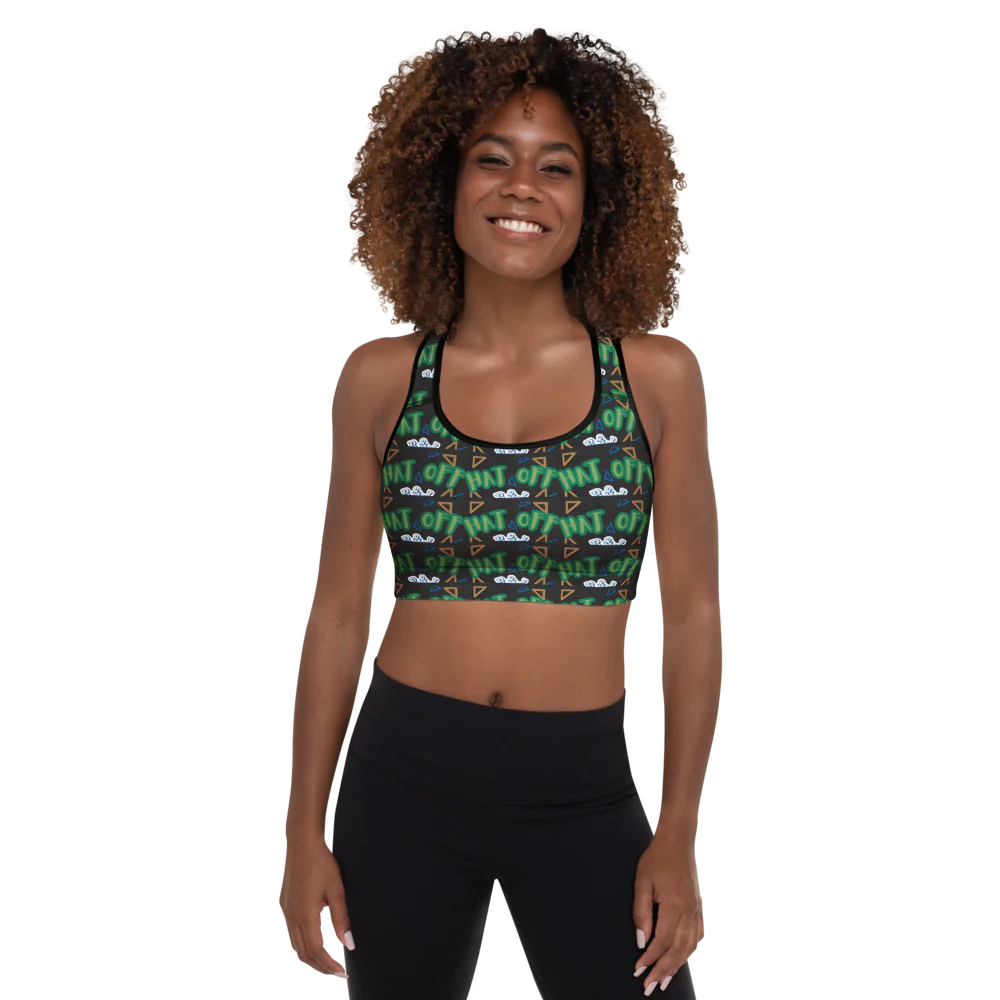 All-Over Print Padded Sports Bra