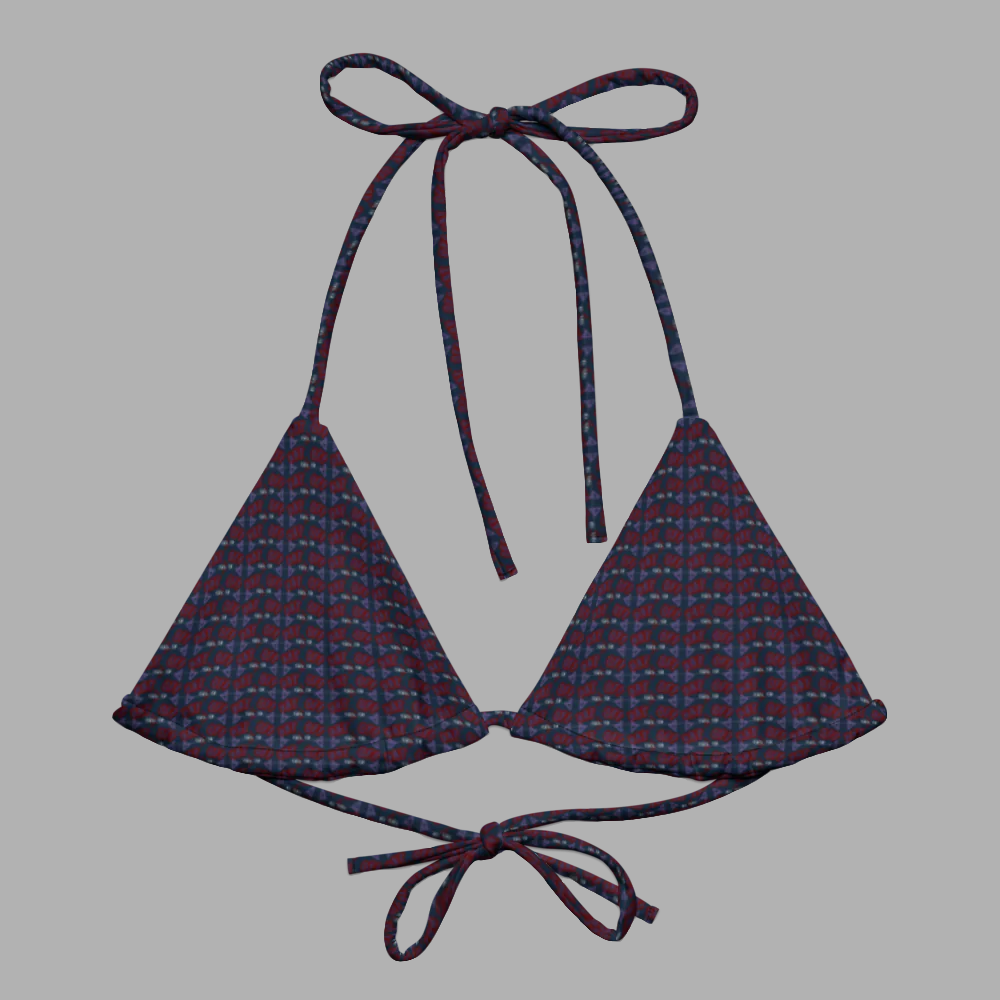 Eco-Friendly Print Padded Bikini Top