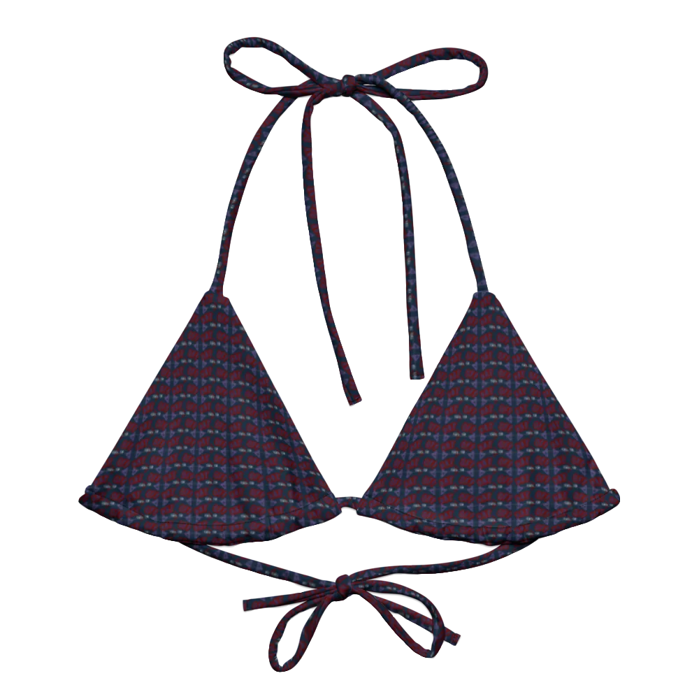 Eco-Friendly Print Padded Bikini Top