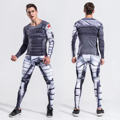 Men's Superhero Compression Set - Spider-Man & Captain America