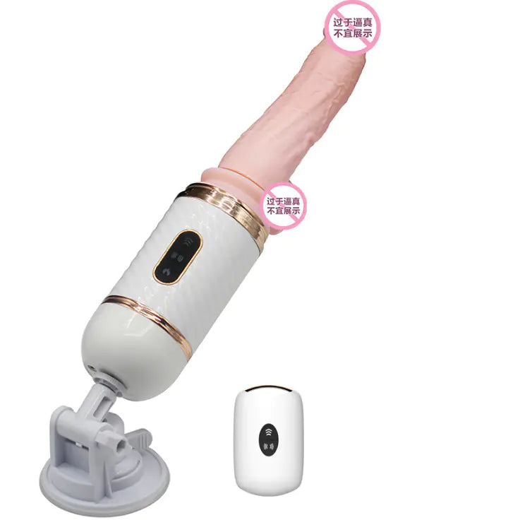 Dibe Sex Machine with Realistic Skin Dildo Warrior
