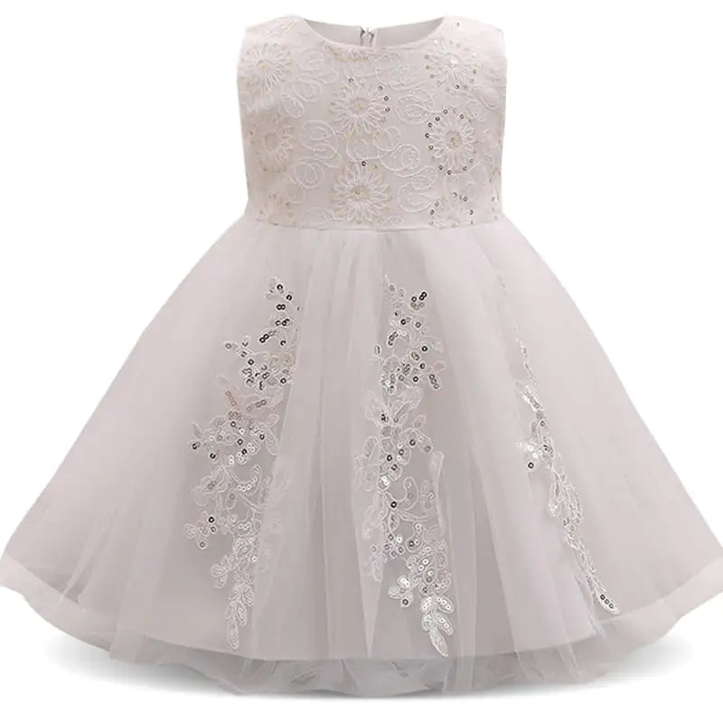 Kids' Sequined Fluffy Princess Dress
