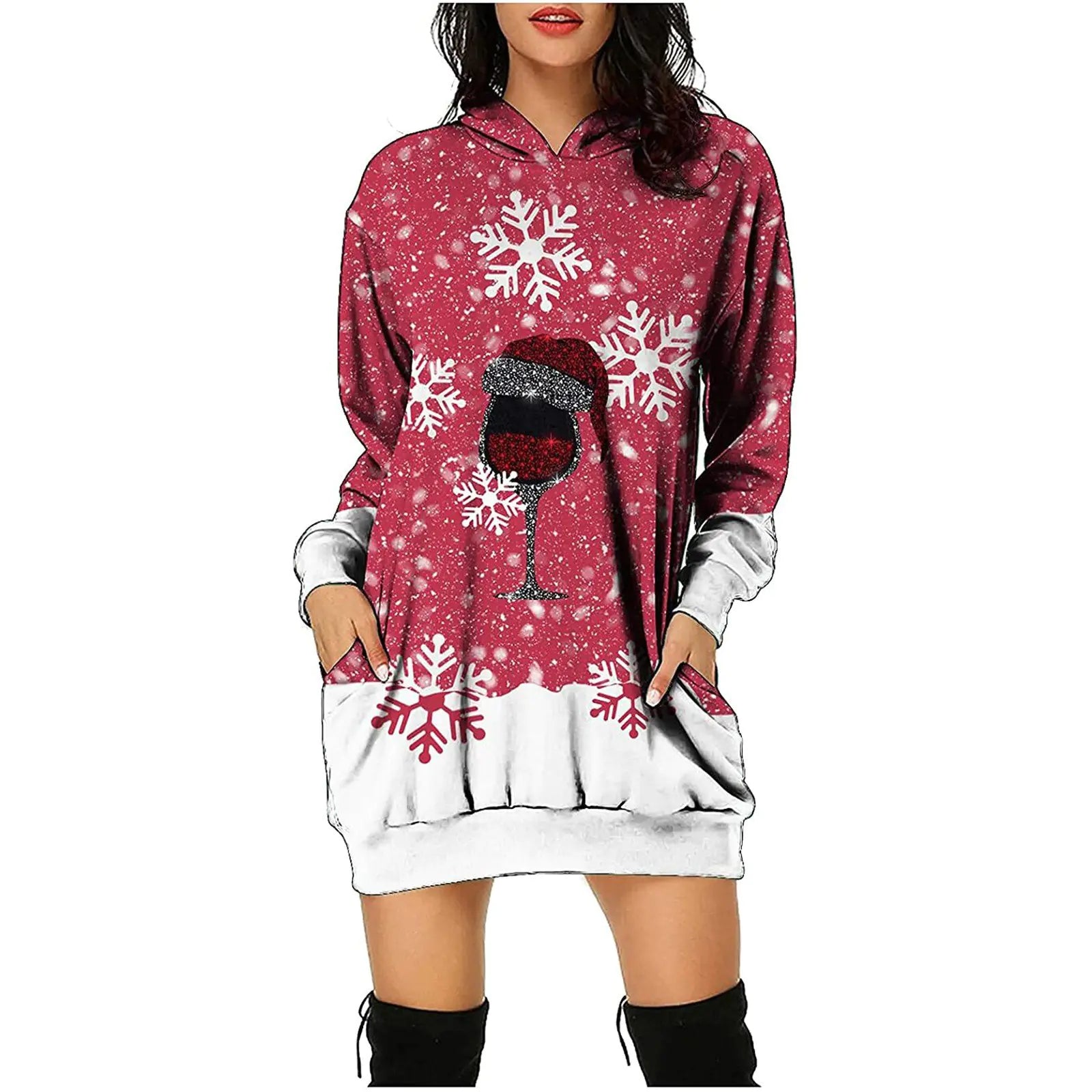 Women's Long Sleeve Sweater Dress