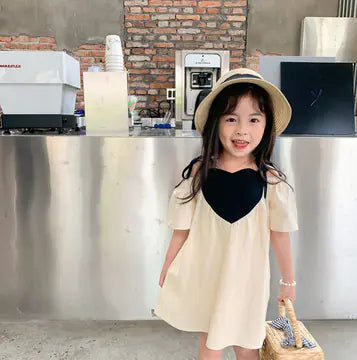 One-Piece Shoulder Strap Dress for Mothers and Kids