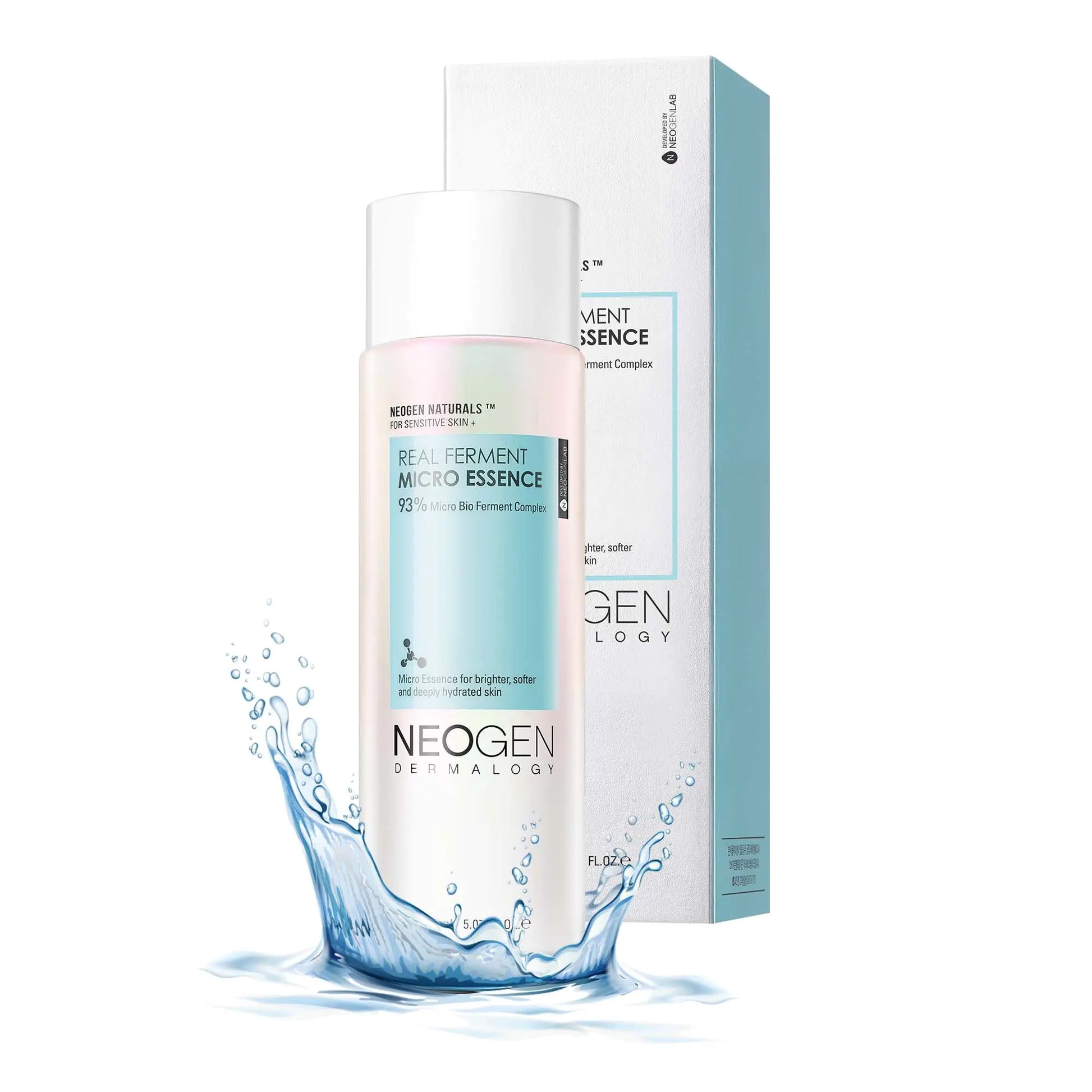 NEOGEN DERMALOGY Real Ferment Micro Essence 5.07 Fl Oz (150ml) - 93% Naturally Fermented Facial Essence Instantly Hydrates and Delivers Healthy Supple Skin - Korean Skin Care