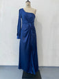 Women's Cinched Waist Slim-Fit Evening Dress