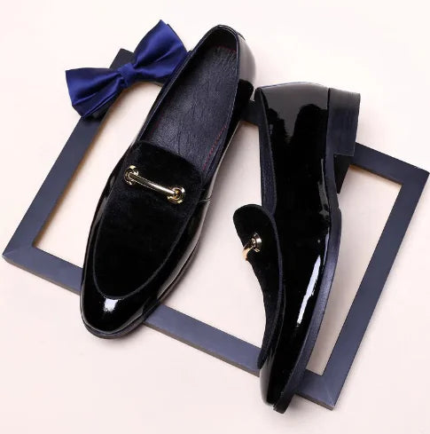 Breathable Fleece Leather Business Shoes for Men